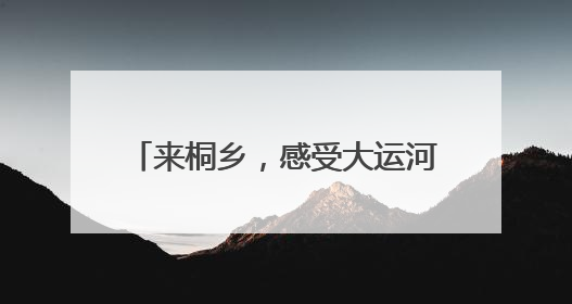 来桐乡，感受大运河畔的“宋韵”端午