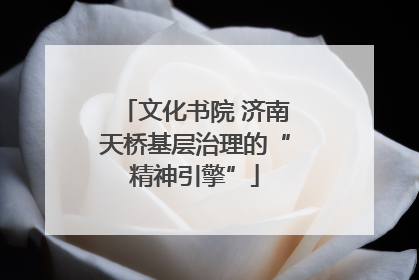 文化书院 济南天桥基层治理的“精神引擎”