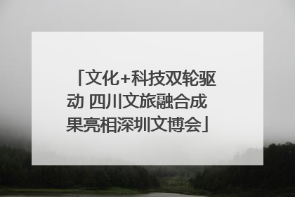 文化+科技双轮驱动 四川文旅融合成果亮相深圳文博会