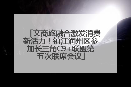 文商旅融合激发消费新活力！镇江润州区参加长三角C9+联盟第五次联席会议