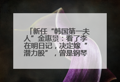 新任“韩国第一夫人”金惠景：看了李在明日记，决定嫁“潜力股”，曾是钢琴老师，一开始并不支持丈夫从政
