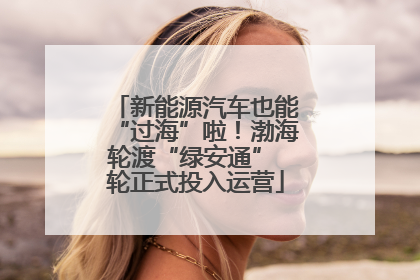 新能源汽车也能“过海”啦！渤海轮渡“绿安通” 轮正式投入运营