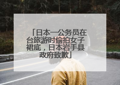 日本一公务员在台旅游时偷拍女子裙底，日本岩手县政府致歉
