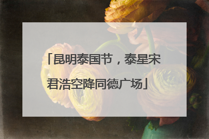 昆明泰国节，泰星宋君浩空降同德广场