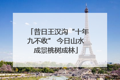 昔日王汉沟“十年九不收” 今日山水成景桃树成林