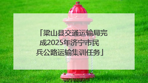 梁山县交通运输局完成2025年济宁市民兵公路运输集训任务