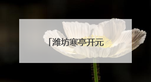 潍坊寒亭开元街道做好汛期“备”字文章