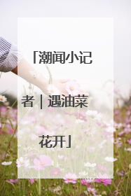 潮闻小记者｜遇油菜花开