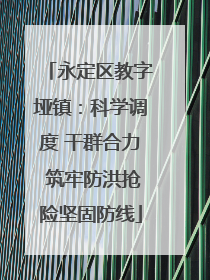 永定区教字垭镇：科学调度 干群合力 筑牢防洪抢险坚固防线