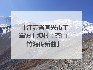 江苏省宜兴市丁蜀镇上坝村：茶山竹海传新曲