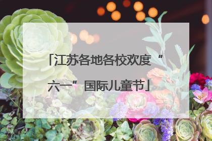 江苏各地各校欢度“六一”国际儿童节