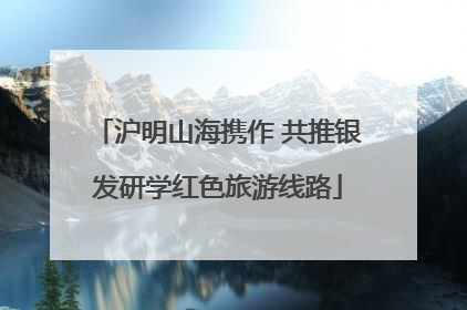 沪明山海携作 共推银发研学红色旅游线路