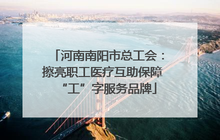 河南南阳市总工会：擦亮职工医疗互助保障“工”字服务品牌
