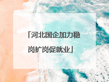河北国企加力稳岗扩岗促就业