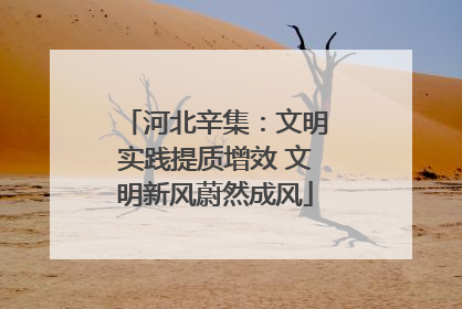 河北辛集：文明实践提质增效 文明新风蔚然成风