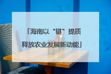 海南以“链”提质 释放农业发展新动能