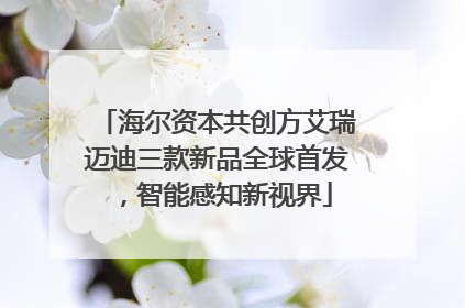 海尔资本共创方艾瑞迈迪三款新品全球首发，智能感知新视界