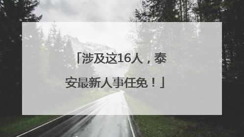 涉及这16人，泰安最新人事任免！