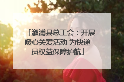 溆浦县总工会：开展暖心关爱活动 为快递员权益保障护航