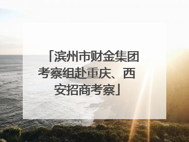 滨州市财金集团考察组赴重庆、西安招商考察