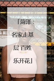 菏泽：名家走基层 百姓乐开花