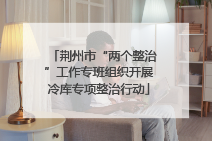 荆州市“两个整治”工作专班组织开展冷库专项整治行动