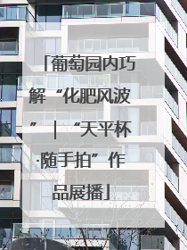 葡萄园内巧解“化肥风波”｜“天平杯·随手拍”作品展播