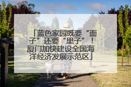 蓝色家园既要“面子”还要“里子”！厦门加快建设全国海洋经济发展示范区