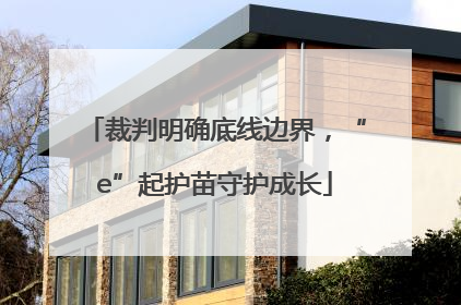 裁判明确底线边界，“e”起护苗守护成长