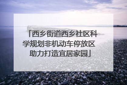 西乡街道西乡社区科学规划非机动车停放区 助力打造宜居家园
