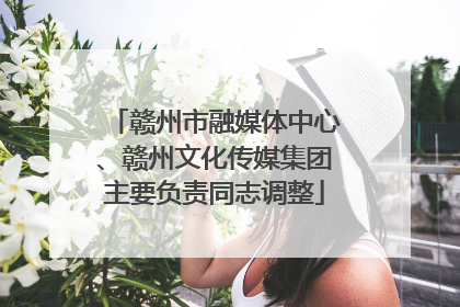 赣州市融媒体中心、赣州文化传媒集团主要负责同志调整