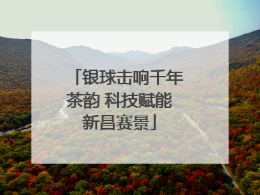 银球击响千年茶韵 科技赋能新昌赛景