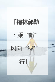 锡林郭勒：乘“新”风向“绿”行