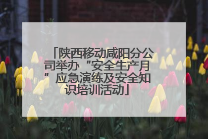 陕西移动咸阳分公司举办“安全生产月”应急演练及安全知识培训活动
