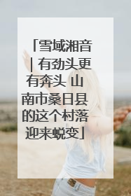 雪域湘音｜有劲头更有奔头 山南市桑日县的这个村落迎来蜕变