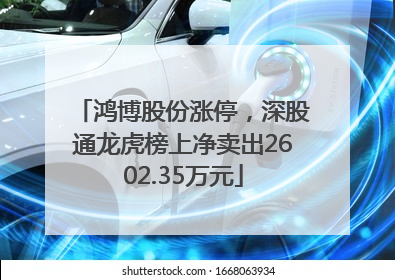 鸿博股份涨停，深股通龙虎榜上净卖出2602.35万元