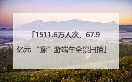 1511.6万人次、67.9亿元 “豫”游端午全景扫描