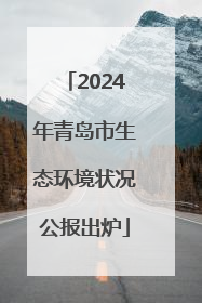 2024年青岛市生态环境状况公报出炉