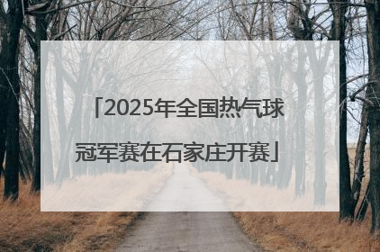 2025年全国热气球冠军赛在石家庄开赛
