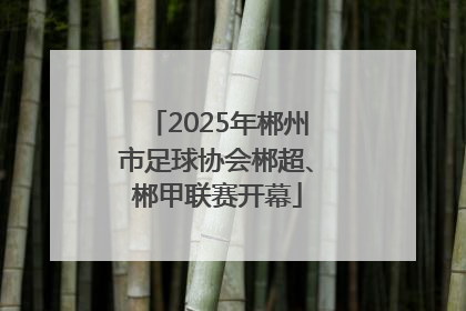 2025年郴州市足球协会郴超、郴甲联赛开幕