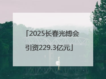 2025长春光博会引资229.3亿元