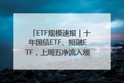 ETF规模速报｜十年国债ETF、短融ETF，上周五净流入额均超20亿元